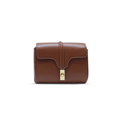 CELINE MINI SHOULDER BAG IN SOFT16 COWHIDE LEATHER 10L352DE1. 27KV (18*12.5*6cm)
